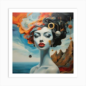 'Cosmic Woman' Art Print