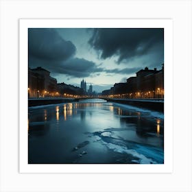 City At Night 3 Art Print