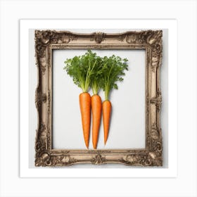 Carrots In A Frame 47 Art Print
