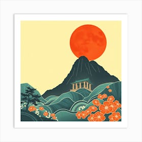 Asian Landscape 3 Art Print