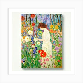 Klimt'S Garden Art Print