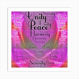 Peace Harmony Serenity Unity Art Print