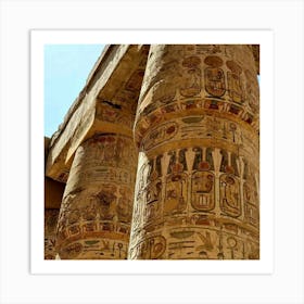 Egyptian Pillars Art Print