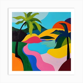 Abstract Travel Collection Maldives 3 Art Print