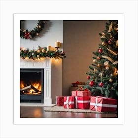 Christmas Tree Stock Videos & Royalty-Free Footage 1 Art Print