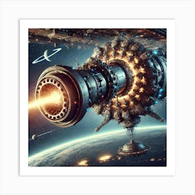 Gravity Based Planetary Cannon Converted Art Print