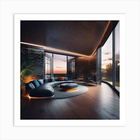 Modern Living Room 11 Art Print