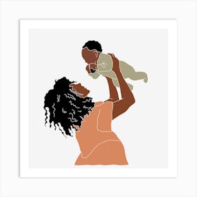 Mother And Child 7 Art Print