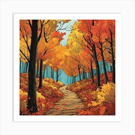 Autumn Path 2 Art Print