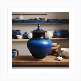 BB Borsa Blue Vase Art Print