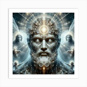 Cyber Viking Art Print