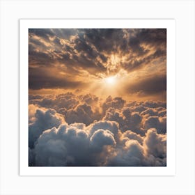 Clouds Stock Videos & Royalty-Free Footage Art Print