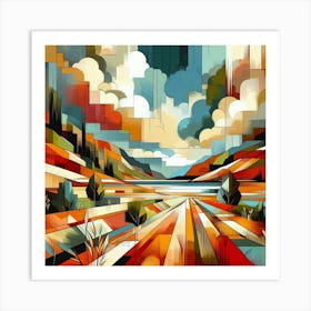 Abstract Landscape Painting 15 Art Print