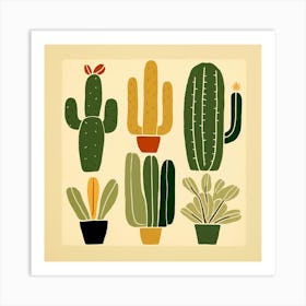 Cactus Illustration Art 39 Art Print