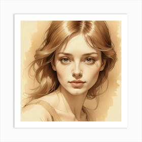 Portrait Of A Girl 17 Art Print