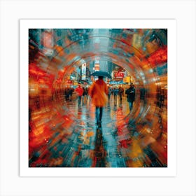 Times Square Tunnel Art Print