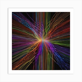 Fractal Burst 4 Art Print