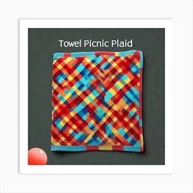 Towel design Picnic plaid Art Print