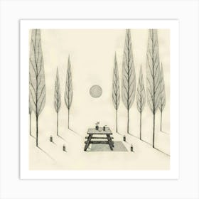 Picnic In The Park Art Print