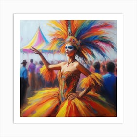 Carnival Dancer Art Print