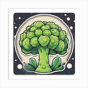 Broccoli Art Print