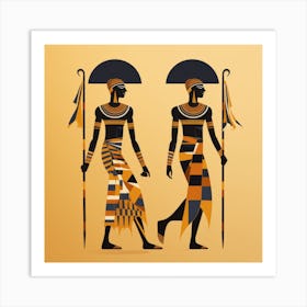 Egyptian Couple Art Print