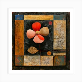 A Single Flower Abstract Art Print