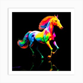 Kleurrijk Paard  Art Print