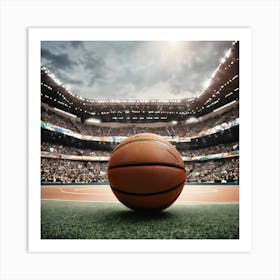 Basketball Court 5 Art Print