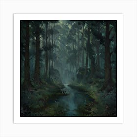 Dark Forest 82 Art Print