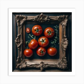 Tomatoes In A Frame 19 Art Print