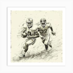 A Football Game Hand Drawn Sketch Illustration 1718670713 3 Art Print