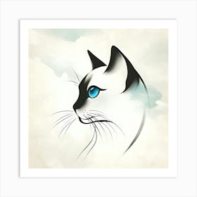 Siamese Cat 3 Art Print