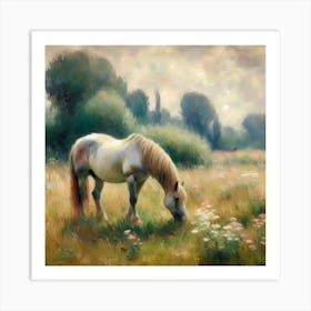 Horse In The Meadow 12 Art Print