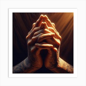 Hands Of Prayer 1 Art Print