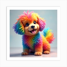 Rainbow Puppy 1 Art Print