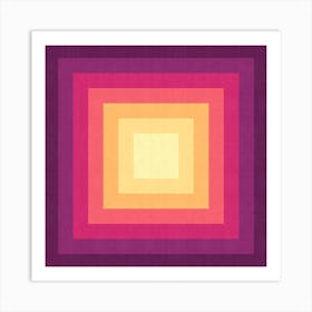 Gradient squares 4 Art Print