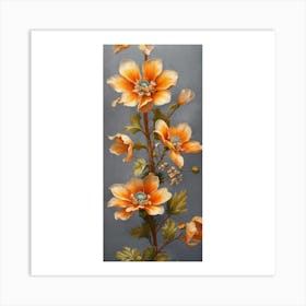 Orange Flowers Art Print