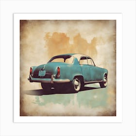 Vintage Car 1 Art Print