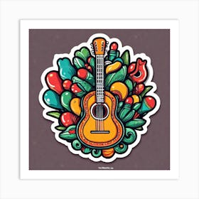 Mexican Guitar 12 Art Print