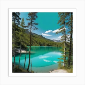 Blue Lake 6 Art Print