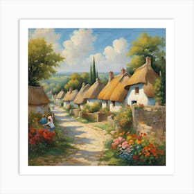 Thatched Cottages Poster