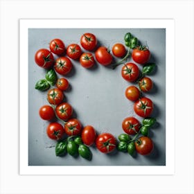 Tomatoes In A Frame 12 Art Print