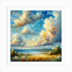 Where Heaven Meets Sea: Paradis Beckons Art Print