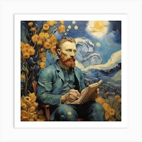 Van Gogh Reading Art Print