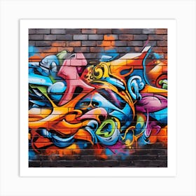 Graffiti Wall 3 Art Print