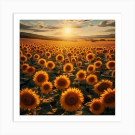 Sunflowers for you Art Print