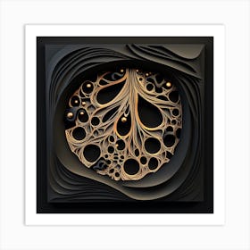 3d Paper Art 4 Art Print