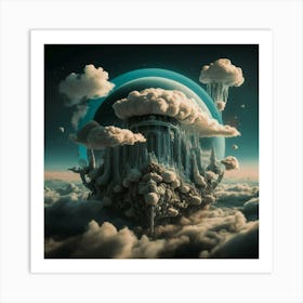 City In The Clouds 5 Art Print