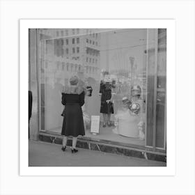 Los Angeles, California, Window Shopping By Russell Lee Art Print